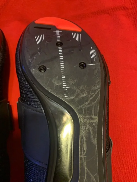 Peloton Black with Red Lining Performance Cycling Shoes - Picture 8 of 10